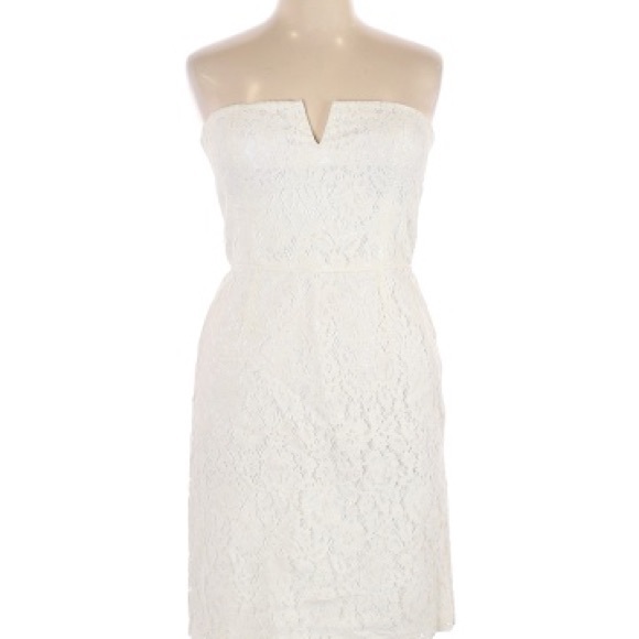 Donna Morgan Quinn White Lace Dress Size 6 - Picture 1 of 5